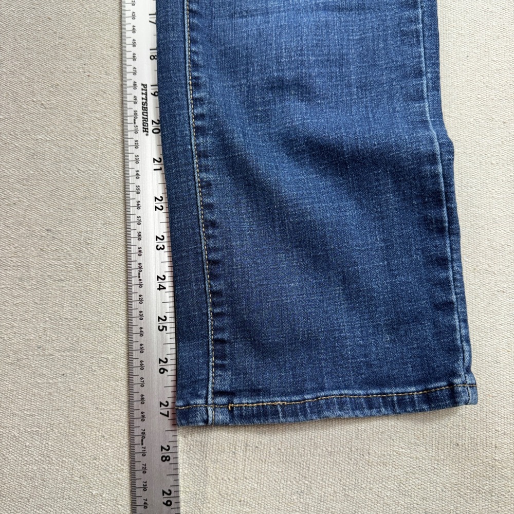 Levis Womens Classic Straight Leg Jeans Dark Wash Blue Denim Size 12 - Picture 6 of 10